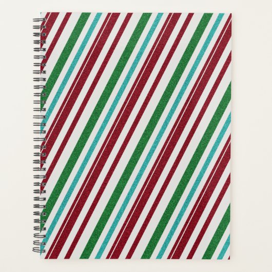 Candy Stripes Glitzer Planer (Vorderseite)
