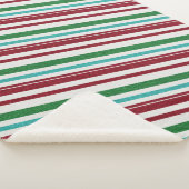 Candy Stripes Glitzer Sherpadecke (3/4)