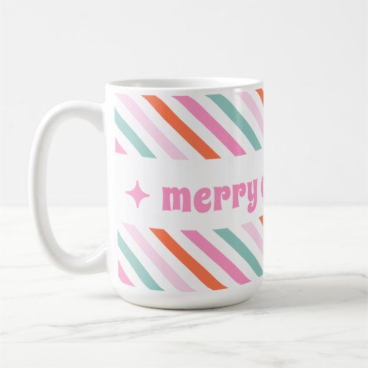 Candy Stripes Holiday Tasse (Links)