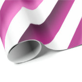 Candy Stripes Lila & rosa Wrapping Paper Geschenkpapier (Rolleneckpunkt)