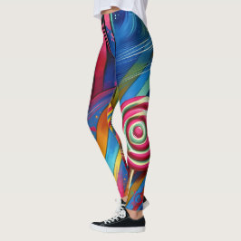 Candy Stripes & Lollipop Leggings