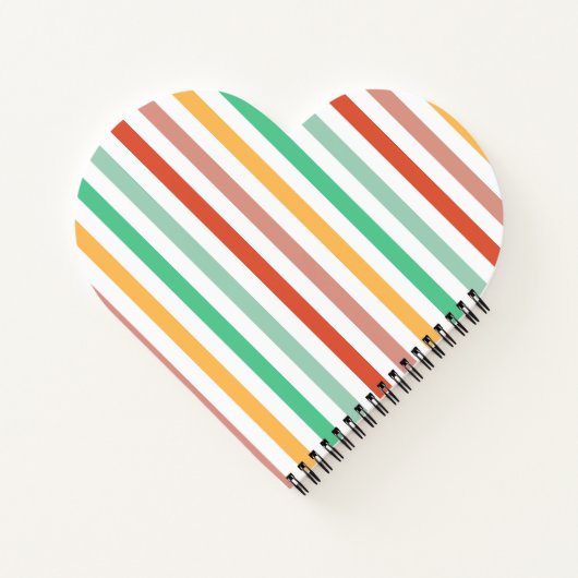 Candy Stripes Monogram Notizblock (Rückseite)