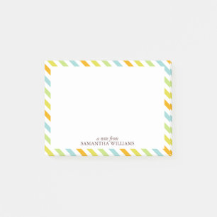 Candy Stripes Muster Post-it Klebezettel