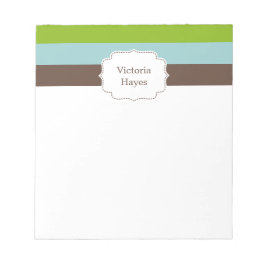 Candy Stripes Personalisiert Notepad Notizblock