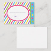 Candy Stripes Platzkarte (Vorne/Hinten)
