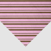 Candy Stripes, rosa und schokoladenbraun Seidenpapier (Ausschnitt)