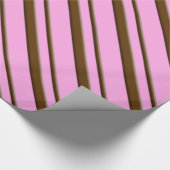 Candy stripes - Schokolade auf rosa Geschenkpapier (Ecke)