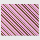 Candy stripes - Schokolade auf rosa Geschenkpapier (Flach)