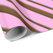Candy stripes - Schokolade auf rosa Geschenkpapier (Rolleneckpunkt)