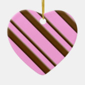 Candy stripes - Schokolade auf rosa Keramikornament (Vorne)