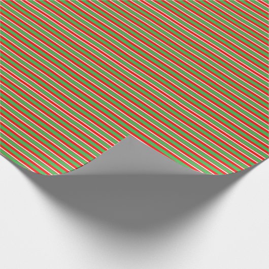 Candy Stripes Weihnachten Geschenkpapier (Ecke)