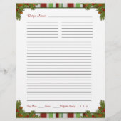 Candy Stripes Weihnachtsrezepte Befeuchter Beilage (Vorderseite)