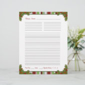 Candy Stripes Weihnachtsrezepte Befeuchter Beilage (Stehend Vorderseite)