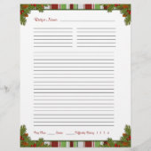 Candy Stripes Weihnachtsrezepte Befeuchter Beilage (Rückseite)