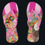 Candy Super Sweet Ice Cream Funny Badesandalen<br><div class="desc">Candy 16 . Geburtstag Ice Cream lustige Flip Flops.</div>