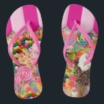 Candy Super Sweet Ice Creme Funny Badesandalen<br><div class="desc">Candy 16 . Geburtstag Ice Cream lustige Flip Flops.</div>
