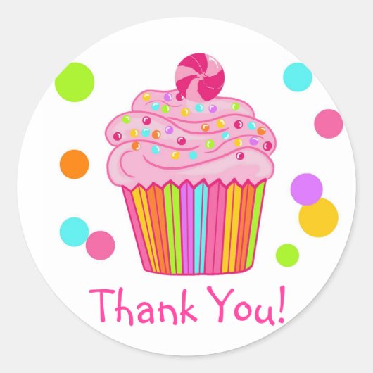 Candy Surprise Cupcake Stickers (Vorderseite)
