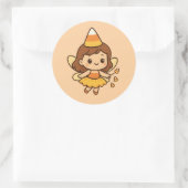 Candy Süsse Runder Aufkleber (Tasche)