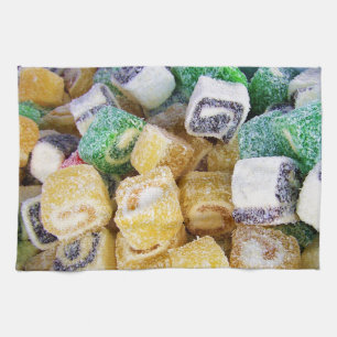 Candy Süßigkeiten Dessert Peace Liebe Party Destin Handtuch