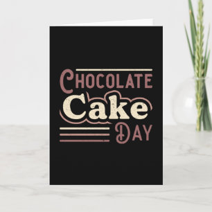Candy Sweet Chocolate Cake Day Cocoa Geschenk Idee Karte