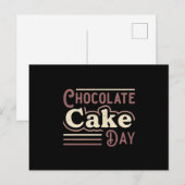 Candy Sweet Chocolate Cake Day Cocoa Geschenk Idee Postkarte (Vorne/Hinten)