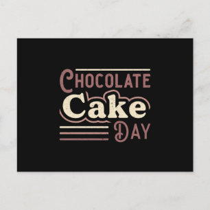 Candy Sweet Chocolate Cake Day Cocoa Geschenk Idee Postkarte