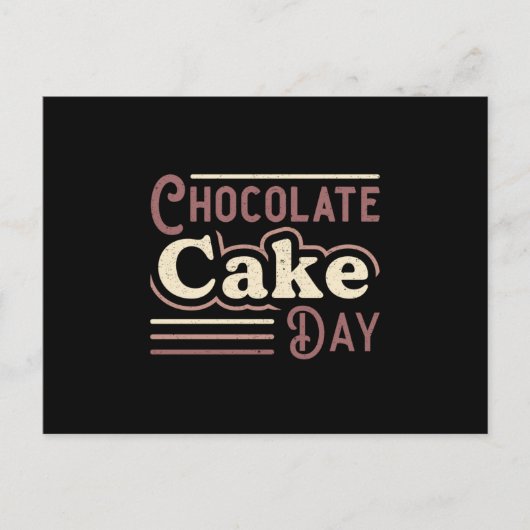 Candy Sweet Chocolate Cake Day Cocoa Geschenk Idee Postkarte (Vorderseite)
