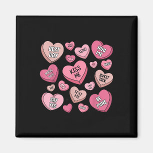 Candy Sweet Heart Liebe Valentinstag Shirt Frauen Magnet
