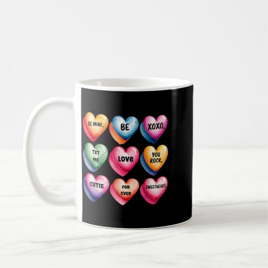 Candy Sweet Heart Valentines Day Design For Women Kaffeetasse (Links)