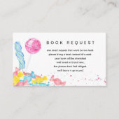 Candy Sweet Shop Kinderdusche Buchungsanfrage Begleitkarte (Vorderseite)