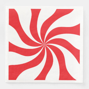 Candy Swirl individuell anpassbares zweifarbiges P Serviette