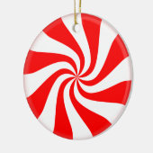 Candy Swirl Keramik Ornament (Links)