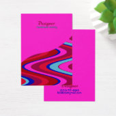 Candy Swirl Red Hot Pink Design Display Card (Schreibtisch)