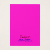 Candy Swirl Red Hot Pink Design Display Card (Rückseite)