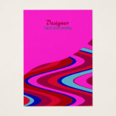 Candy Swirl Red Hot Pink Design Display Card (Vorderseite)