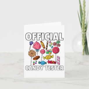 Candy Tester Lollipop Süßigkeiten verschenken Hall Karte