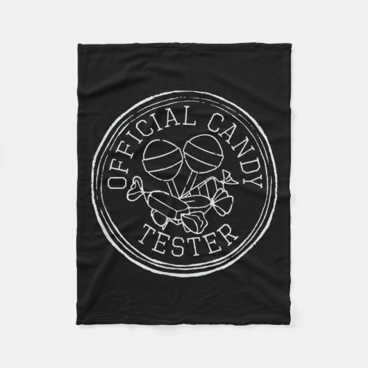 Candy Tester, Retro Candy Lovers  Fleecedecke (Vorderseite)