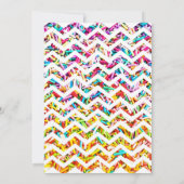 Candy Theme 3. Geburtstag Party Sprinkles BLAU Einladung (Rückseite)