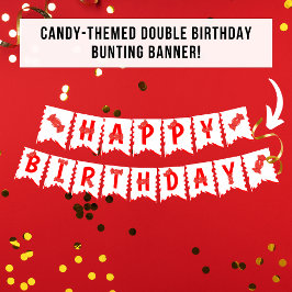 Candy Theme Kindergeburtstag Party Banner