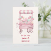 Candy Theme Sweet Kids Valentine Photo Karte (Stehend Vorderseite)