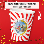 Candy Themed Double Birthday Celebration Pappbecher