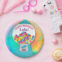 Candy Themed Girl's Colorful Rainbow Birthday