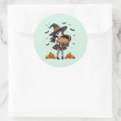 Candy Treasure Runder Aufkleber (Tasche)