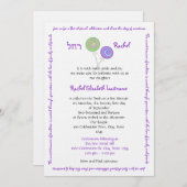 Candy Treasures Bat Mitzvah Einladung (Vorne/Hinten)