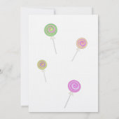 Candy Treasures Bat Mitzvah Einladung (Rückseite)