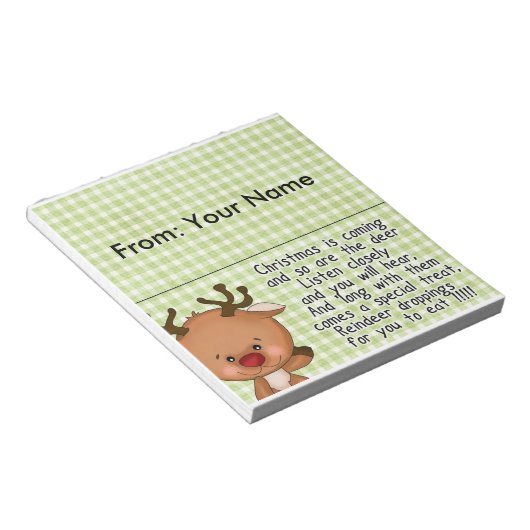 Candy Treats Bag Topper Notizblock (angewinkelt)