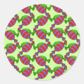 Candy Tree - Maßgeschneidert Runder Aufkleber (Vorderseite)