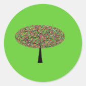 Candy Tree Runder Aufkleber (Vorderseite)