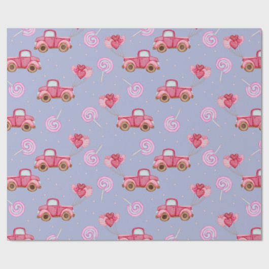 Candy Trucks Musterpapier Geschenkpapier (Flach)