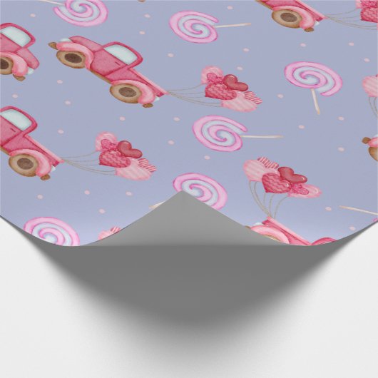 Candy Trucks Musterpapier Geschenkpapier (Ecke)